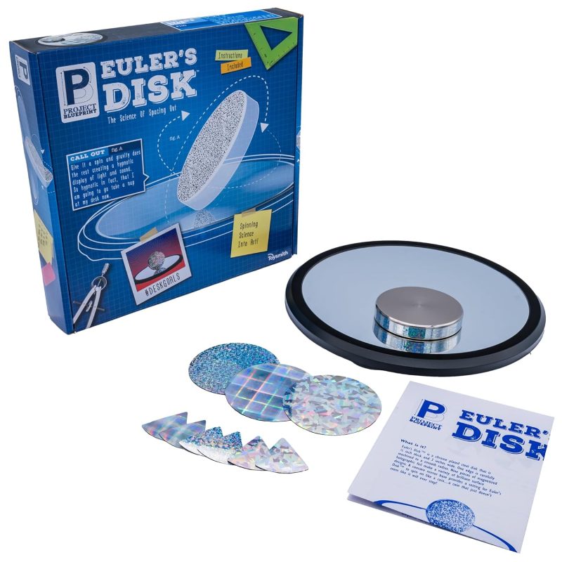 Euler's Disk - Hypnotic Science Desk Toy for Home Office - Physics Exhibit Decor for Adults & Kids 8+