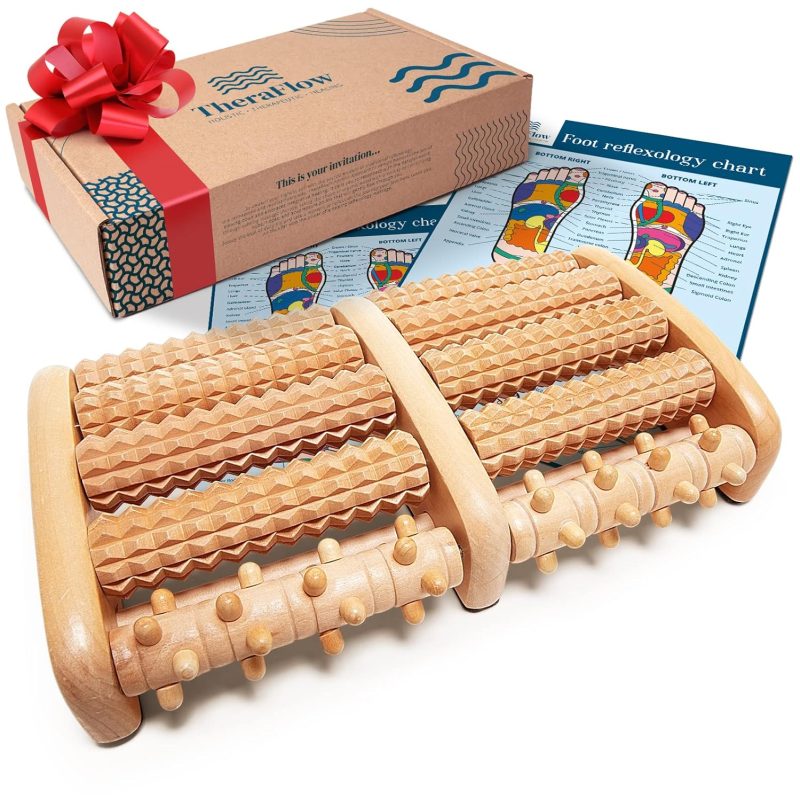 Foot Roller for Plantar Fasciitis & Neuropathy - Deep Tissue Foot Massager for Pain Relief, Reflexology, Stress