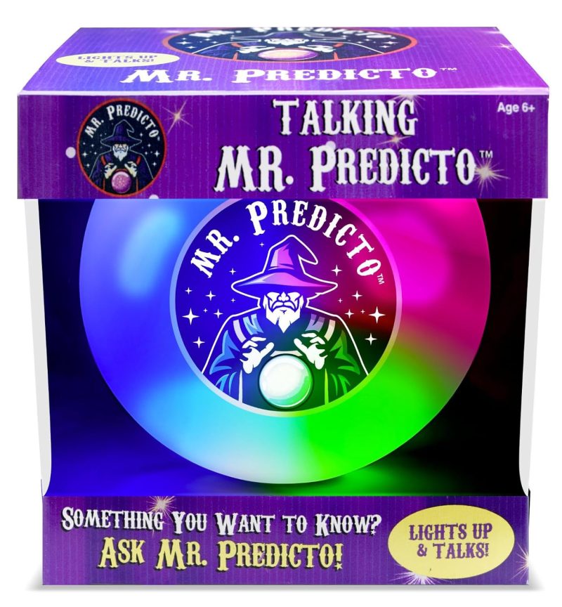 Fortune Telling Ball - Interactive Color Changing Crystal Ball, Electronic Magic 8 Ball Toy with Lights for Kids, Teens, Adults